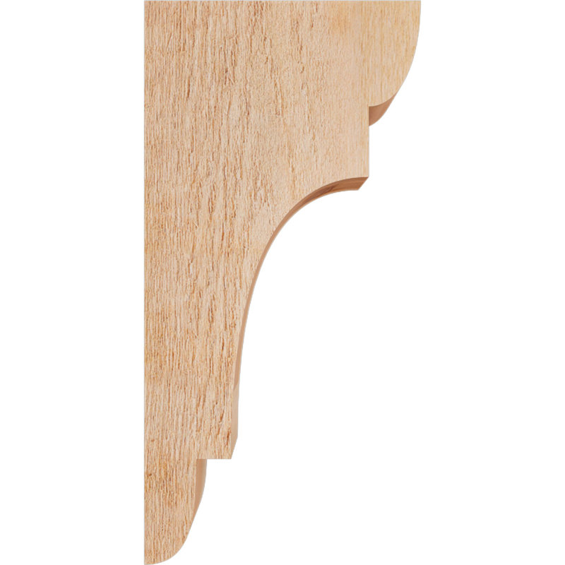 New Brighton Corbel, H 24 po x l 4 po x P 12 po, Cèdre rouge, Sciage brut