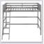 Solid Wood Loft Bed With Ladder-2030949028