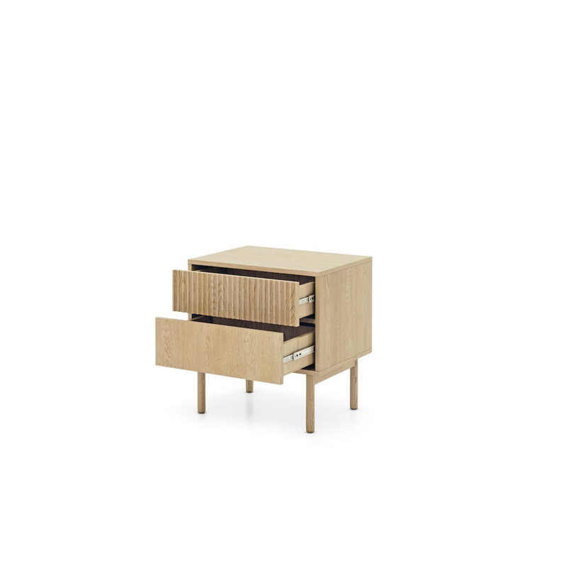 54cm W Manufactured Wood Bedside Table