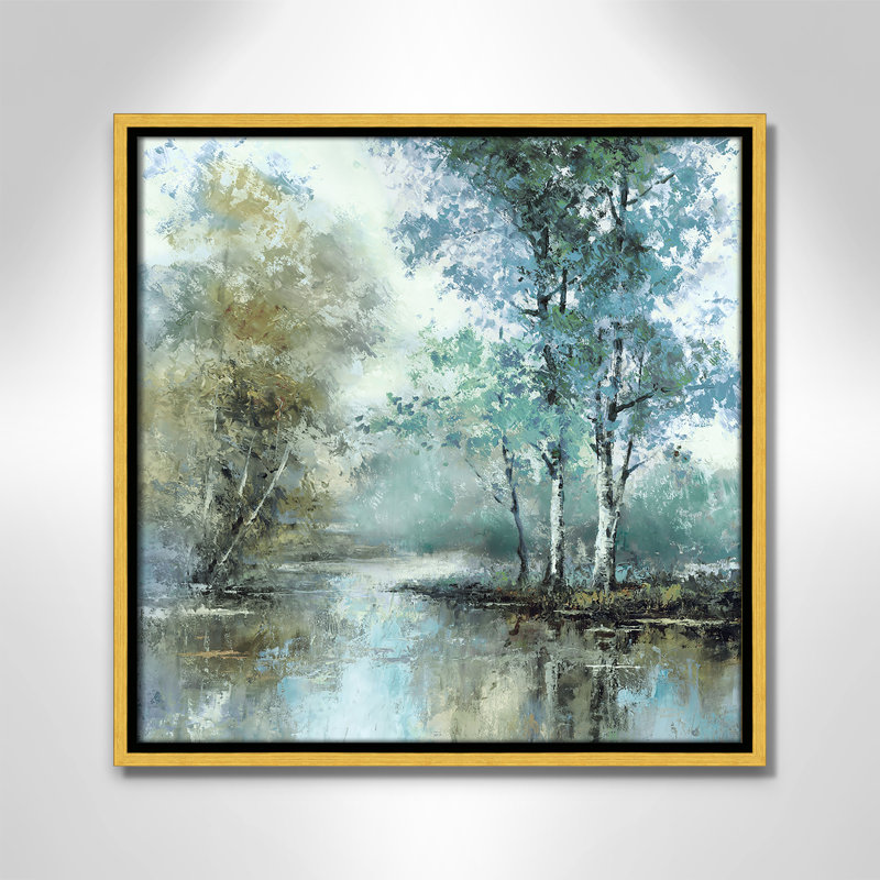 Spring's Grace I - Square Version Print par T.C. Chiu, H 17,5 po x l 17,5 po, Doré