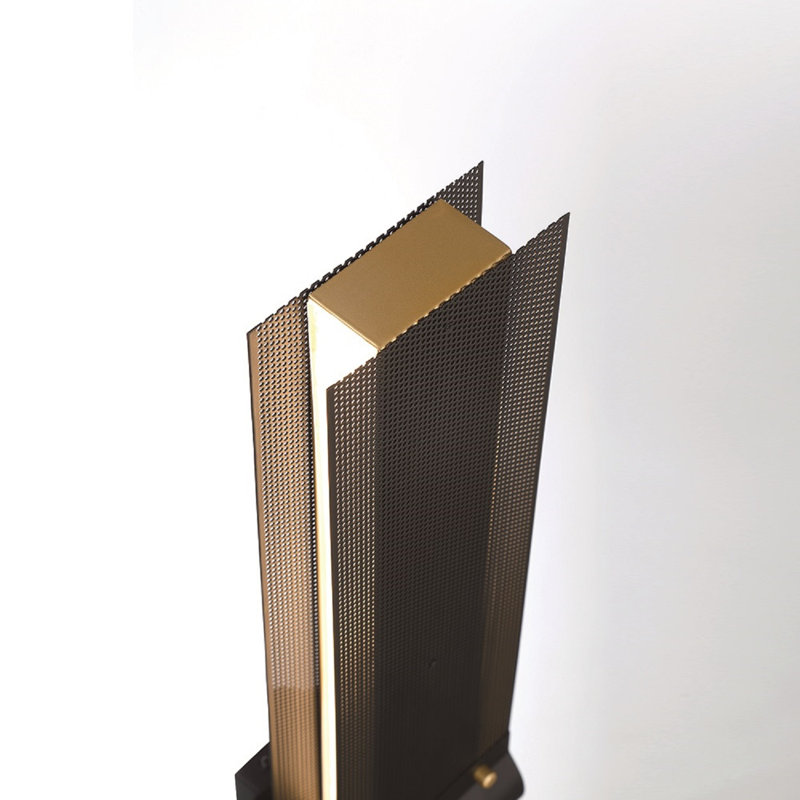 Admiral Small Sconce, Black-Gold/White