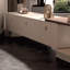 Meuble télé en bois manufacturé noyer et beige