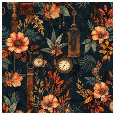 Tapis de bain floral