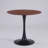 31.5" Round Dining Table With Black Pedestal Base，Mid-Century Modern Coffee Table With Mdf Table Top-843285507