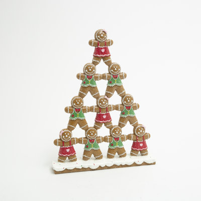 Lighted 16.34 in H Resin Holiday Stacking Gingerbread