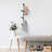 Wall Coat Hat Tree Rack with 6 Adjustable Hooks