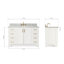 ARIEL TAYLOR 49 IN SINGLE RECTANGLE SINK VANITY-861407195-826226947-827829826