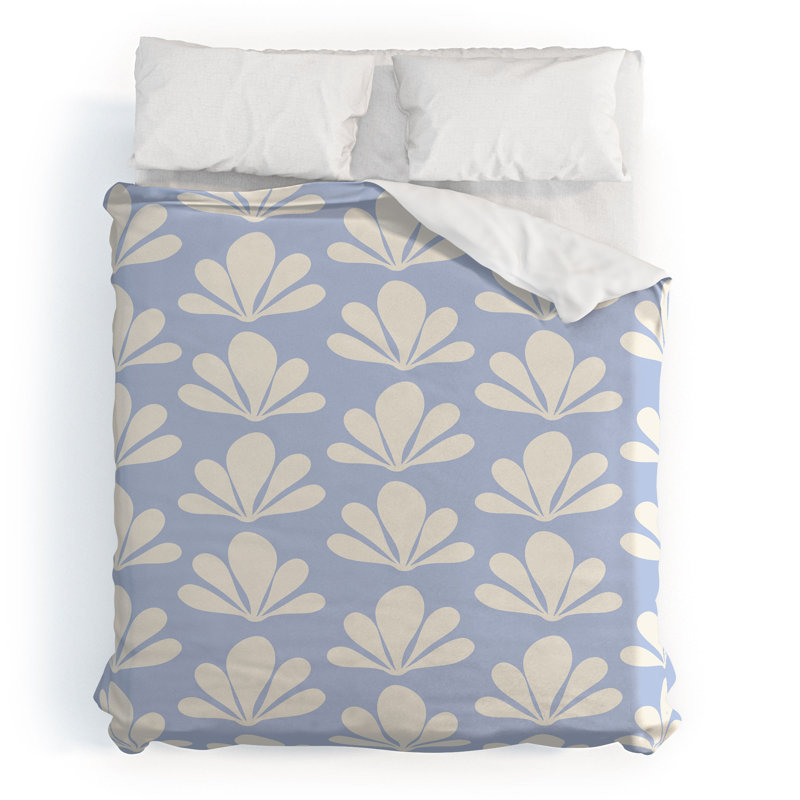 Housse de couette en coton bleu standard, Housse de couette très grand