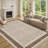 Modern Bordered Area Rug for Living Room Washable Area Rug Living Room Rugs Modern Rugs for Bedroom Dining Room Nursery Home Office Dorm-1434918450-1434809639