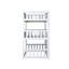 Lit simple superposé simple en bois d'hévéa blanc détachable avec échelles et barrières de sécurité pour chambre à coucher, taille triple, fabriquée en-1943912228