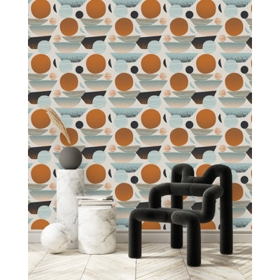 Panneau de papier peint autocollant L 18,75 pi x l 25 po Abstraction Elements