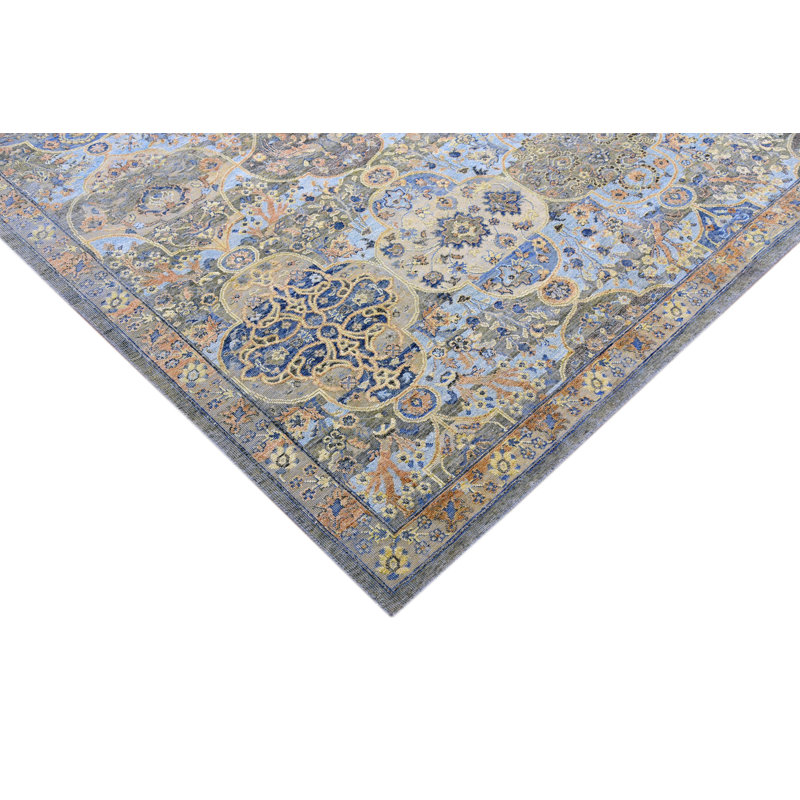 Hand Knotted Moroccan Area Rug, Rectangle 9' x 12'