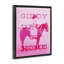 «Giddy Up or Go Home», encadrée dorée sur toile flottante par Daphne Polselli-529238710-529238666