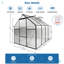 Base surélevée en polycarbonate pour serre