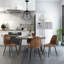 Albieri Oval Metal Base Dining Table-1059752074
