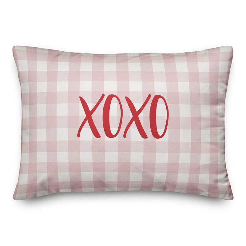  Coussin Xoxo, Rouge / rose