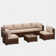 Keyala 7 Piece Rattan Sectional Seating Group with Cushions