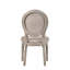Chaise d'appoint Faustine en tissu brun clair et chêne clair récupéré, ensemble de 2