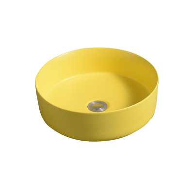 7844 Ceramic 35cm Vert Round Countertop Basin