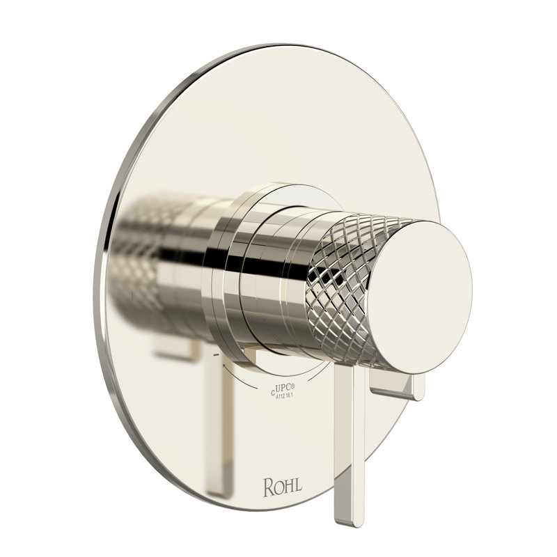 Tenerife 1/2" Therm & Pressure Balance Trim with 2 Functions, Polished Nickel
