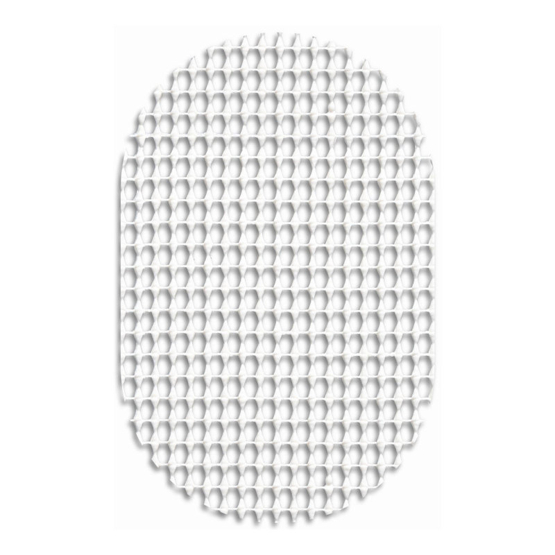 Sous-tapis antidérapant de 0,1 po d'épaisseur, Ovale 4 pi 1 po x 6 pi 1 po