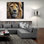 «Lion Portrait» par Rey Klimt, art mural en verre acrylique