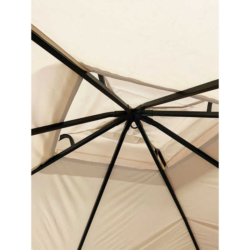 Beige Whisper 10' x 10' Two-Tiered Replacement Gazebo Canopy