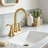 2-Handle 4" Centerset Bathroom Sink Faucet with High-Arc Spout, Pop-Up Drain, and Supply Lines-123035823
