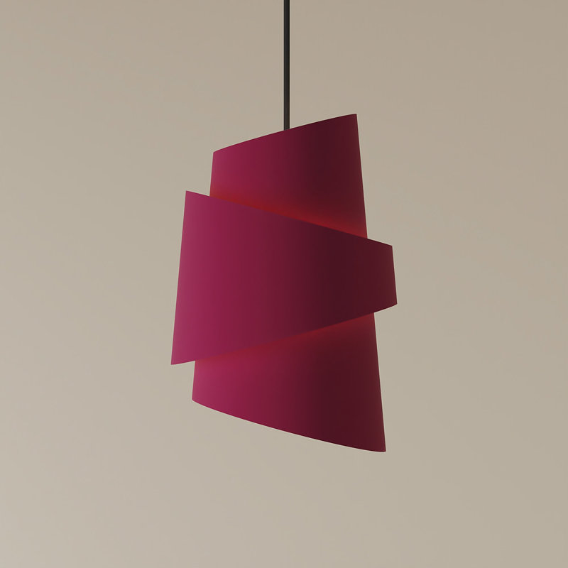 Croissant Pendant Light, Black, Blossom
