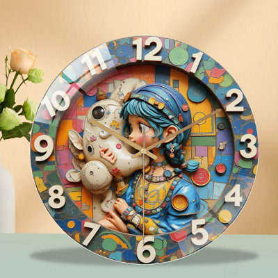 Horloge murale créative 12 po