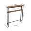2-Tier Wood-Grain Narrow Console Table