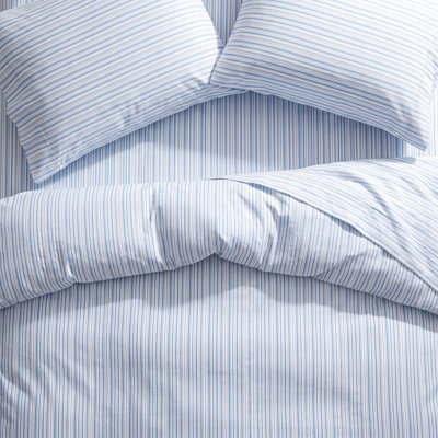 Beford Lane 100% Cotton Percale Striped Sheet Set