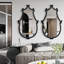 Miroir mural en bois massif (ensemble de 2)-106915510