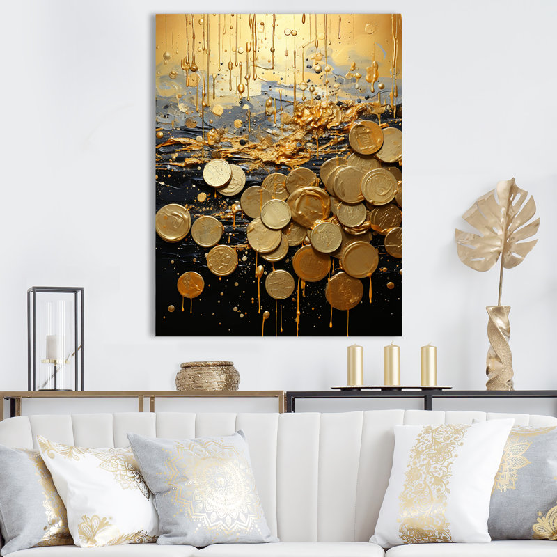 «Magic», art abstrait sur toile Popart I, H 32 po x l 16 po x P 1 po, Toile tendue