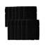 Ensemble de serviettes de toilette 12 pièces Willow - 100% coton peigné, qualité supérieure 630 g / m², noir, ultra doux et très absorbant (12 serviettes de toilette)-139745329-139745330