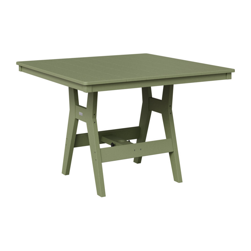 Table carrée à hauteur de comptoir de 44 po Berlin Gardens Harbor, H 35,5 po x l 44 po x P 44 po, Sauge
