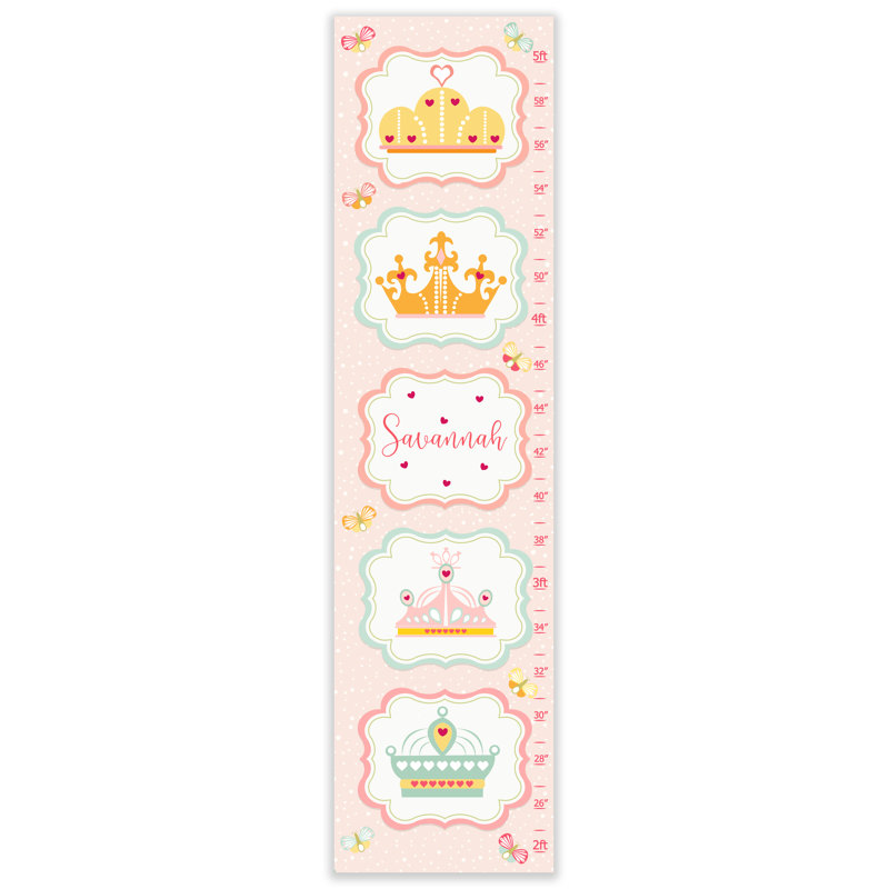 Tableau de croissance personnalisable couronnes princess Zepeda, Oui