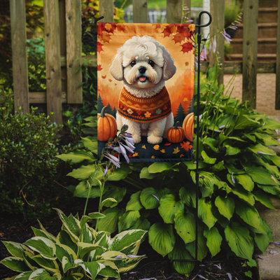 Drapeau de jardin double en polyester H 15,5 po x l 11,25 po
