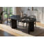 Table de salle à manger moderne noire de 70,9 po x 29,5 po x 35,4 po | 100% panneau de particules enduit de mélamine, épaisseur: 1,0 pouce | Conception durable et élégante, capacité de charge de 154,3 lb | Parfait pour les espaces de salle à manger contemporains-1072711501-1072711538