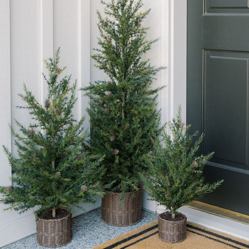 SEASONAL GREENERY TREE PINE BSKT 4FT