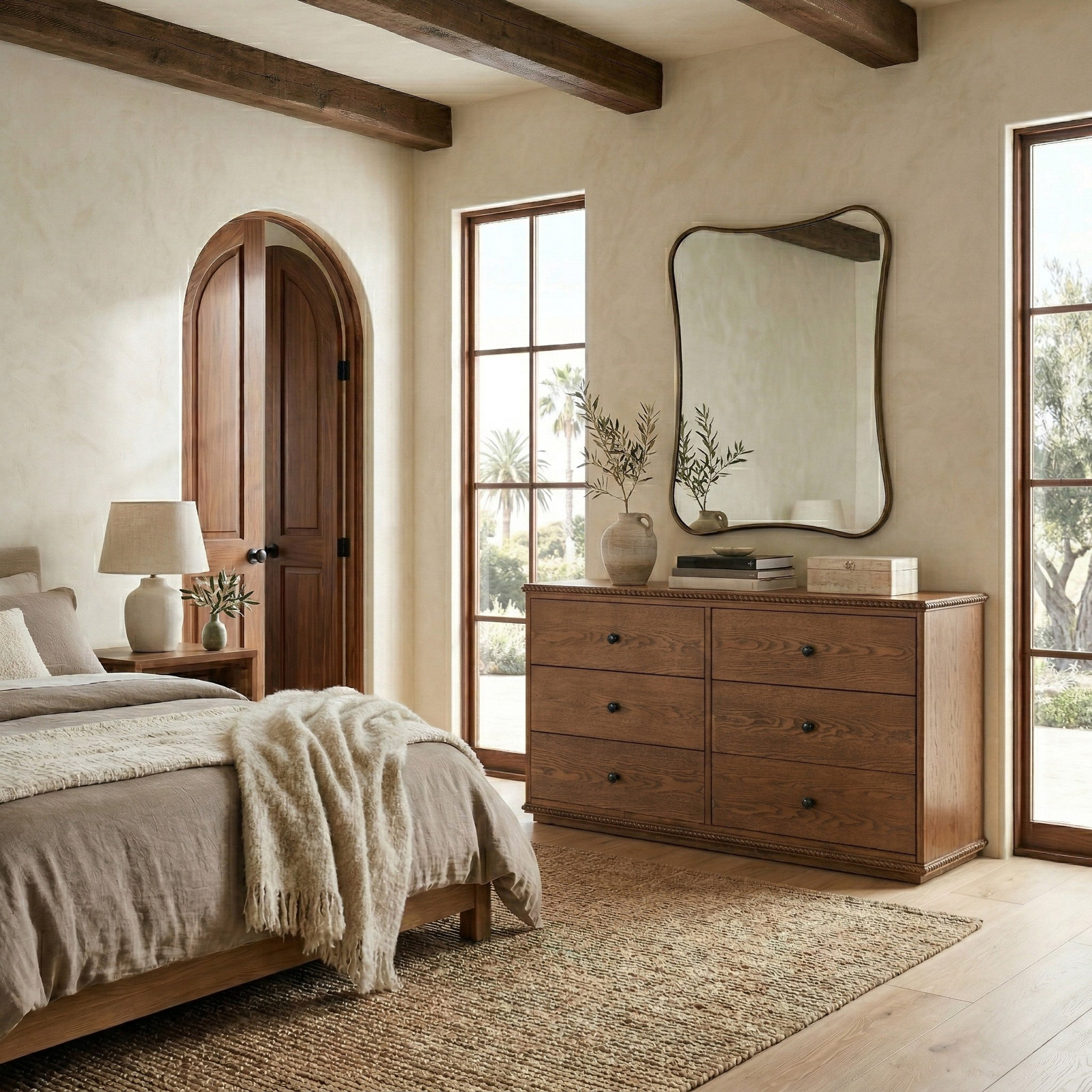 Octavian Rope Detail Dresser, Walnut
