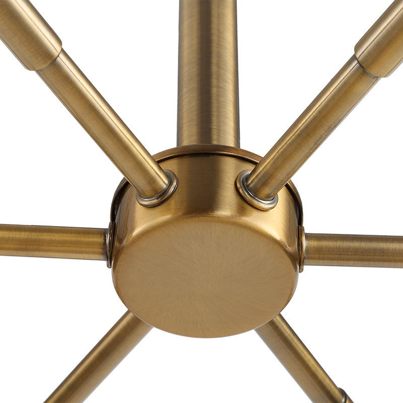 Everly Quinn Highfill 12 Light Brass Chandelier