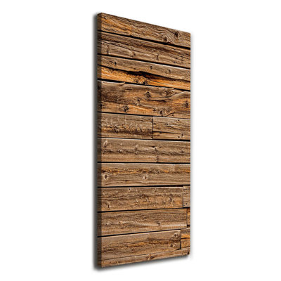 Wooden Wall - Wrapped Canvas Print