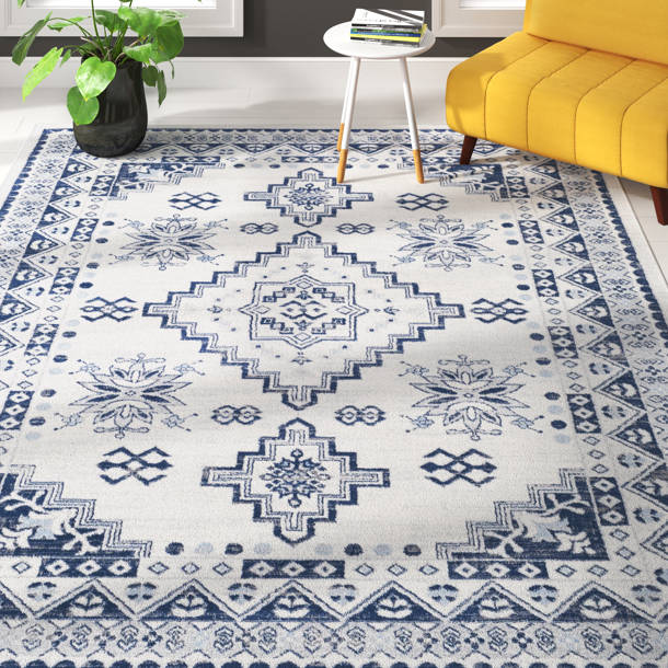 Zipcode Design™ Herrod Performance Gray/Tan/White Rug & Reviews | Wayfair