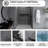 30 - 60 In.W X 72 In.H Glass Shower Door | Shower Sliding Door | Walk-In Shower Screen | Dual-Purpose | Reversible Installation | 1/4 Inch Thick Glass Panel | Equipped With Stainless Steel Handle And Supporting Bar | Chrome-121016366