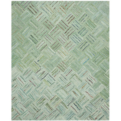 Millia Hand Tufted Performance Geometric Rug