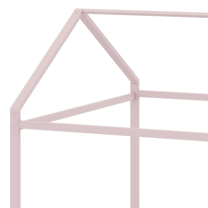 Structure de lit en métal avec clôture