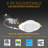 Adjustable Downlight 6'' Selectable Color Temperature Dimmable IC Rated LED Canless Recessed Lighting Kit-59898979