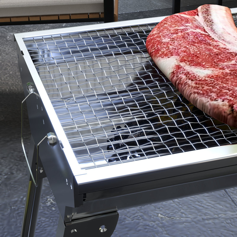Barbecue au charbon portatif l 37,8 po Outsunny