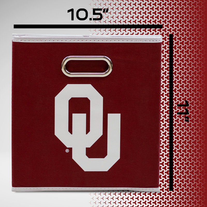 Franklin Sports NCAA Mesh Decorative Bin, Oklahoma Sooners